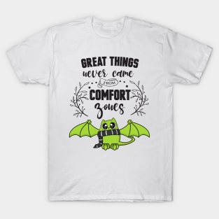 Great Things Comfort Zone Cute Cat T-Shirt